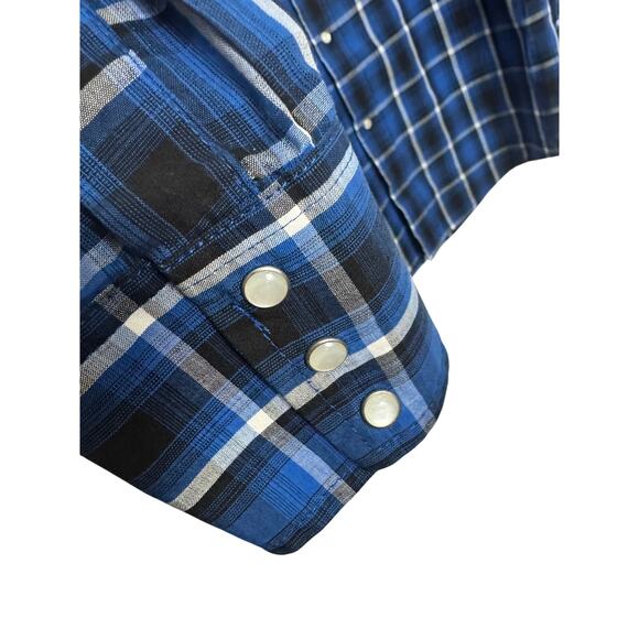 Vintage Plains Westernwear Men's Plaid Button-Down Shirt - Picture 5 of 5